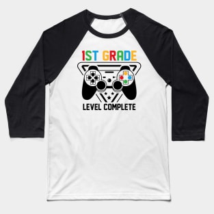 1st Grade Level Complete Gamer Boys Graduation Gifts Baseball T-Shirt